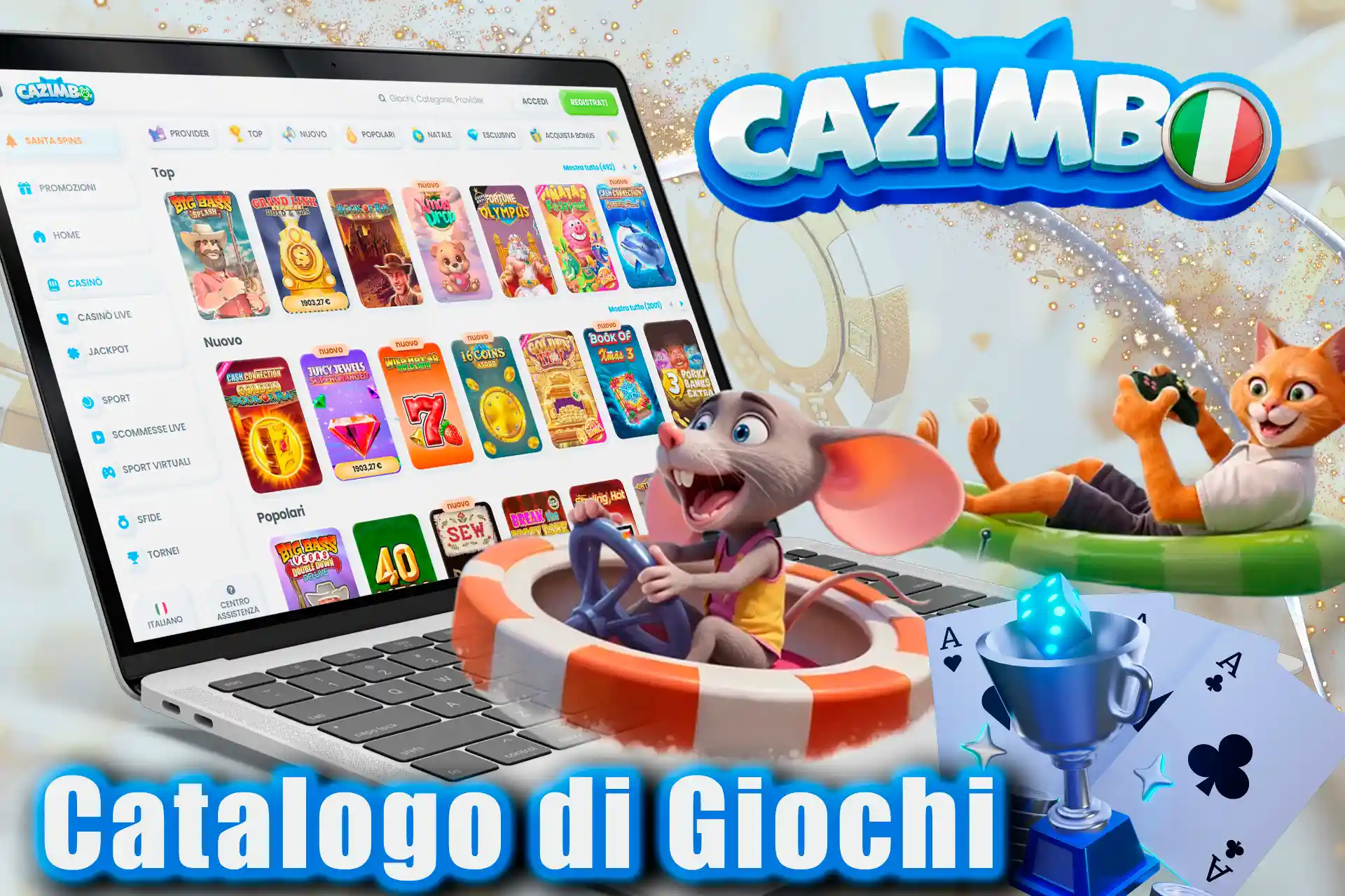 Cazimbo Casino offers an impressive game selection